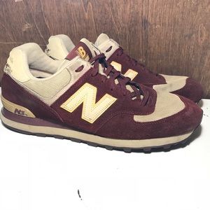 New Balance 574 Burgundy Sz 12